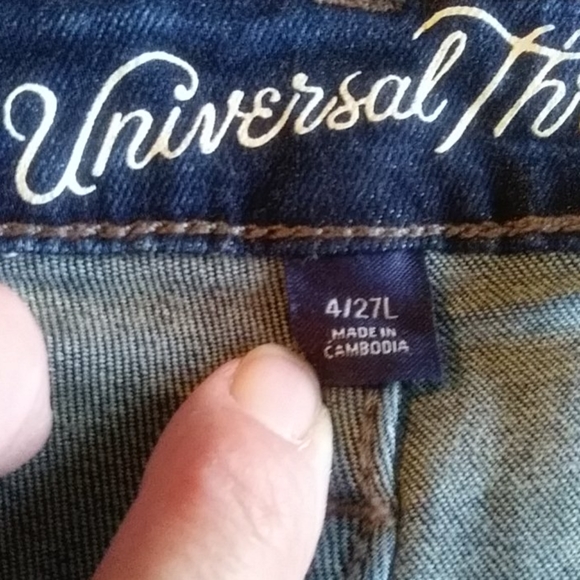 Universal Thread High Rise Distressed Jean Jegging 4 Blue - Picture 2 of 16